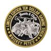 Image 1 : .999 Silver Whiskey Petes Casino Jean, Nevada $10 Limited Edition Gaming Token