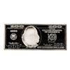 Image 2 : 1998 $100 Washington Mint 4 oz. .999 Fine Silver Bar w/ Box COA