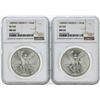 Image 1 : Set of 1983MO-1984MO Mexico 1 Onza Silver Libertad Coins NGC MS66