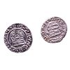 Image 2 : Lot of (2) 1540-1590 KB Hungary Ferdinand I - Madonna & Child Silver Denar Coins
