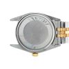 Image 7 : Mens Rolex 36mm Two Tone Yellow Gold Blue Vignette Diamond DateJust Wristwatch