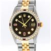 Image 1 : Rolex Mens Two Tone 14KT Yellow Gold 1.20ctw Diamond Datejust Wristwatch