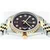 Image 4 : Rolex Mens Two Tone 14KT Yellow Gold 1.20ctw Diamond Datejust Wristwatch