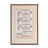 Image 1 : Framed Uncut Sheet of 1800's $5/5/5/10 Stonington Bank CT Obsolete Notes