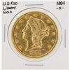 Image 1 : 1884-S $20 Liberty Head Double Eagle Gold Coin