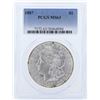 Image 1 : 1887 $1 Morgan Silver Dollar Coin PCGS MS63