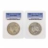Image 1 : Lot of 1923 & 1925 $1 Peace Silver Dollar Coins PCGS MS63