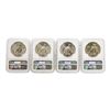 Image 2 : Set of 1922-1925 $1 Peace Silver Dollar Coins NGC MS64