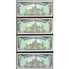 Image 2 : Lot of (4) 1987 $1 Disney Dollar Notes