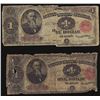 Image 1 : Group of (2) 1891 $1 Treasury Notes - See Details