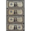 Image 1 : Lot of (4) 1928 $1 Funnyback Silver Certificate Notes