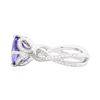 Image 3 : 14KT White Gold 3.51ct Tanzanite and Diamond Ring