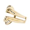 Image 2 : 14KT Yellow Gold 0.50ctw Diamond Ring Guard