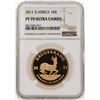 Image 1 : 2011 South Africa Krugerrand Gold Coin NGC PF70 Ultra Cameo