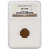 Image 1 : 1901 India 1/12 Annas Coin NGC MS63RB