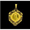 Image 1 : 22KT Yellow Gold Dikran the Great Medallion Pendant