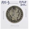 Image 1 : 1915-D Barber Half Dollar Coin