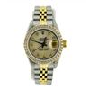 Image 1 : Rolex Ladies Two Tone 18KT Gold 1.00ctw Diamond Datejust Wristwatch