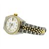 Image 2 : Rolex Ladies Two Tone 18KT Gold 1.00ctw Diamond Datejust Wristwatch