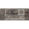 Image 1 : 1835 $5 The Washington County Bank Obsolete Bank Note