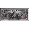 Image 1 : 1896 $5 Educational Silver Certificate Note