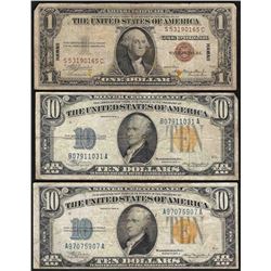 Lot of (3) WWII Emergency Hawaii & North Africa Notes