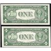 Image 2 : Lot of (2) 1935E Consecutive $1 Silver Certificate Notes Uncirculated