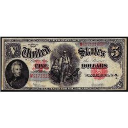 1907 $5 Woodchopper Legal Tender Note