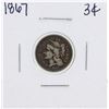 Image 1 : 1867 Nickel Three Cent Piece Coin