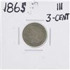 Image 1 : 1865 Nickel Three Cent Piece Coin