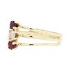 Image 2 : 14KT Yellow Gold 0.10ctw Ruby and Diamond Ring