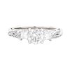Image 1 : 18KT White Gold 1.45ctw Diamond Ring
