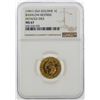 Image 1 : 1961 CSA 1 Cent Goldine Coin Bashlow Restrike NGC MS67