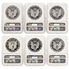 Image 2 : Set of 1986-1991 $1 American Silver Eagle Coins NGC MS69