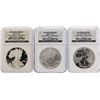 Image 1 : Set of (3) 2006-W $1 American Silver Eagle Coins NGC PF69/MS69