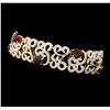 Image 2 : SILVER 15.80ctw Ruby and Diamond Bracelet