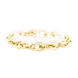 18KT Yellow Gold Rope Link Bracelet