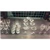 Image 1 : Shelf of etched wine glasses