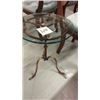 Glass side table