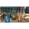 Image 1 : Colored Glass Brandy Set