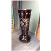 Image 1 : Ruby Cut to Clear Vase