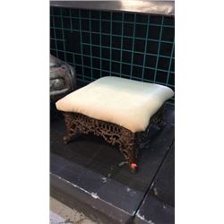 Cast Iron Base Foot Stool