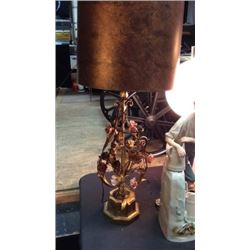 Brass Rose Lamp