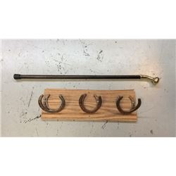 Horseshoe Rack And Hame Cane