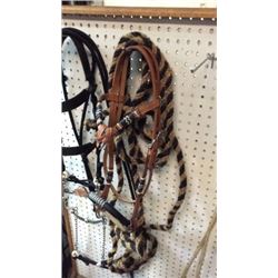 Complete Hackamore Bridle With Horse Hair Macate