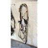 Image 1 : Fancy Gallery Bridle With Rawhide And Silver