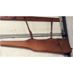 Leather Gun Scabbard Bolt Action With Scope