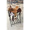Image 1 : 13" Double T Rough Out Youth Saddle