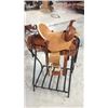 Image 3 : 13" Double T Rough Out Youth Saddle