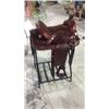 Image 3 : 15" Burgundy Color Saddle